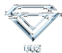 a diamond shaped logo with the word uus below it