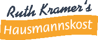 a logo for ruth kramer 's hausmannskost with a white background