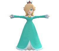 a 3d model of a princess with a crown on her head