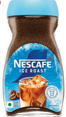 a bottle of nescafe ice roast coffee