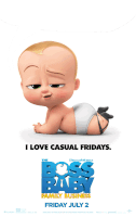 a poster for the boss baby family business showing a baby in diapers