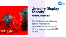 a jewelry display stands market report shows a cagr of 4.0 % for the forecast period of 2023 to 2030