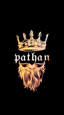 a man with a beard and a crown on his head is called pathan .