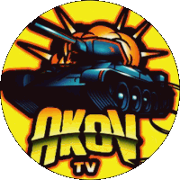 a cartoon drawing of a tank with the words nkv tv below it