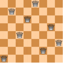 a chess board with a pattern of crowns on each square