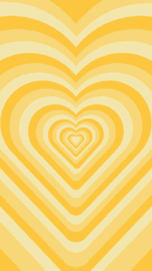 a yellow background with a heart shaped pattern in the middle