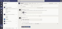 a microsoft teams screen shows a leadership connection