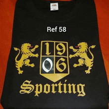 a black t-shirt with the word sporting on the front