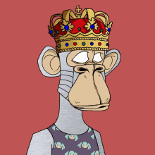 a cartoon of a monkey wearing a crown and a shirt with owls on it