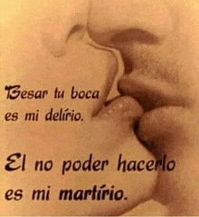 a drawing of a woman kissing another woman with a quote in spanish