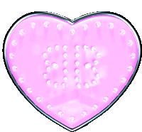 a pink heart with the letter g surrounded by rhinestones