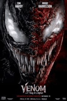 a movie poster for venom let there be carnage