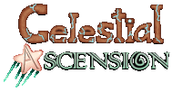 a celestial ascension logo with a star in the corner