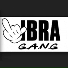 a sign that says bra gang with a hand giving the middle finger