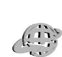 a 3d rendering of a globe with a smiley face on it