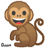 a pixel art of a monkey with the name bobble underneath it