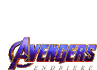 the logo for the movie avengers endgame is shown on a white background