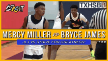 mercy miller vs bryce james jl3 vs strive for greatness poster