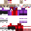 a minecraft skin of a person in a purple and red outfit