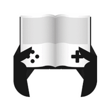 a black and white illustration of a video game controller