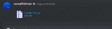 a screenshot of a discord chat with the name unrealfishman