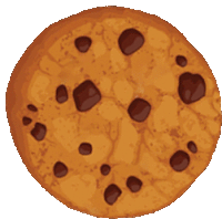 a chocolate chip cookie with a white background