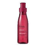 a bottle of tododia body splash with a red cap