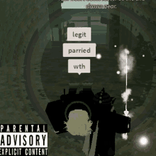 a video game with a parental advisory label on the bottom