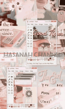 a collage of images with the words hasanah channel on the bottom