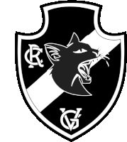 a black and white emblem with a cat 's head and the letter g on it