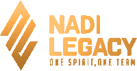 a logo for nadi legacy one spirit one team is shown