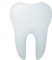 a white tooth with a small hole in it