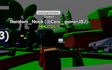 a screenshot of a video game that says random_noob @ caio_gamerjbj