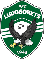 a logo for pfc ludogorets with an eagle