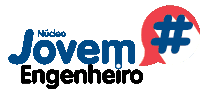 a logo for jovem engenheiro with a hashtag on it