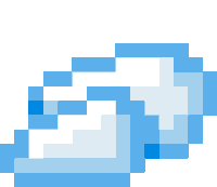 a pixel art drawing of a wave on a white background .