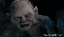 a gif of a screaming gollum with the word matt written on it