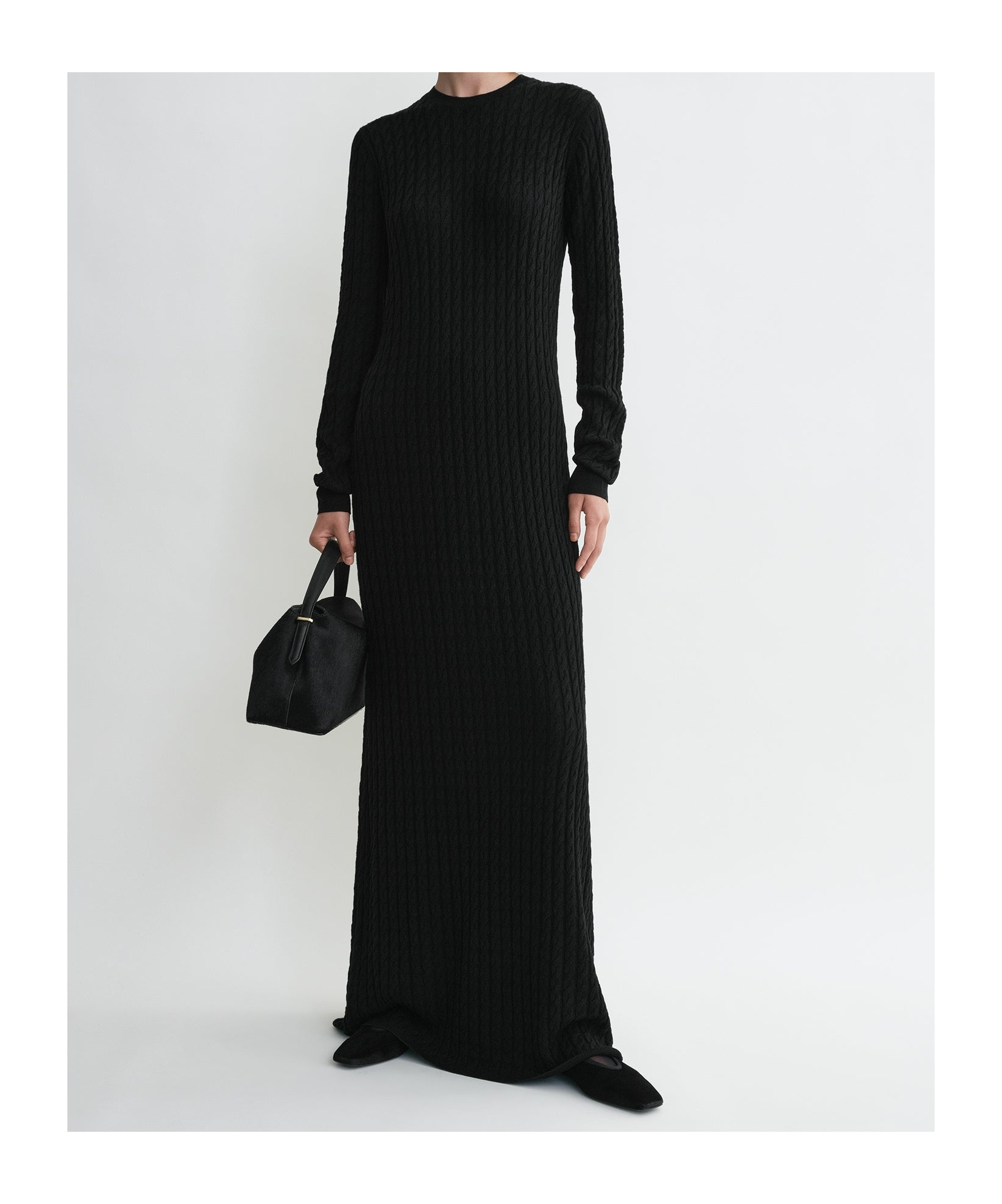 TOTÊME CABLE-KNIT MAXI DRESS 