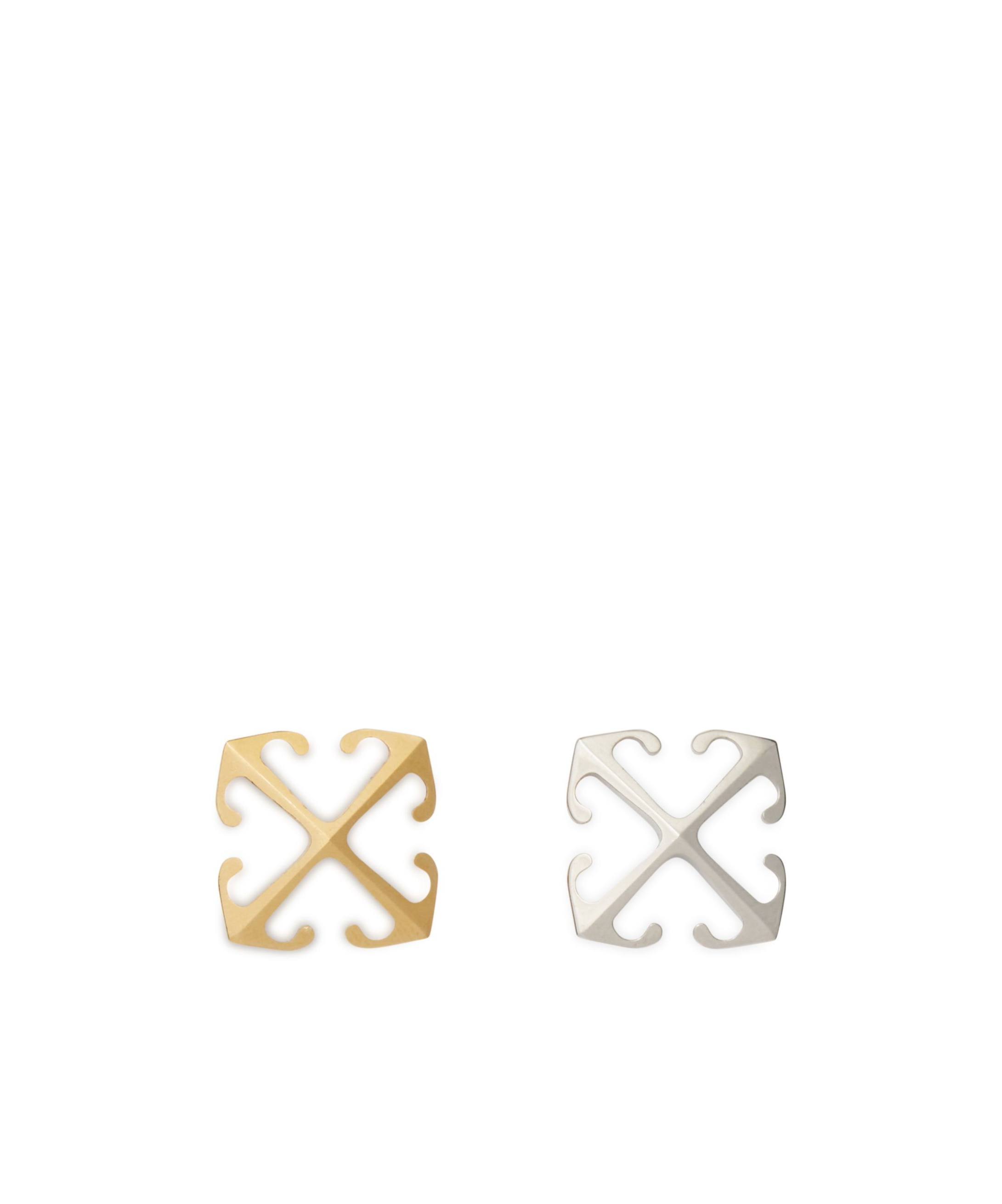 Off-white Mini Arrow Earrings In Yellow