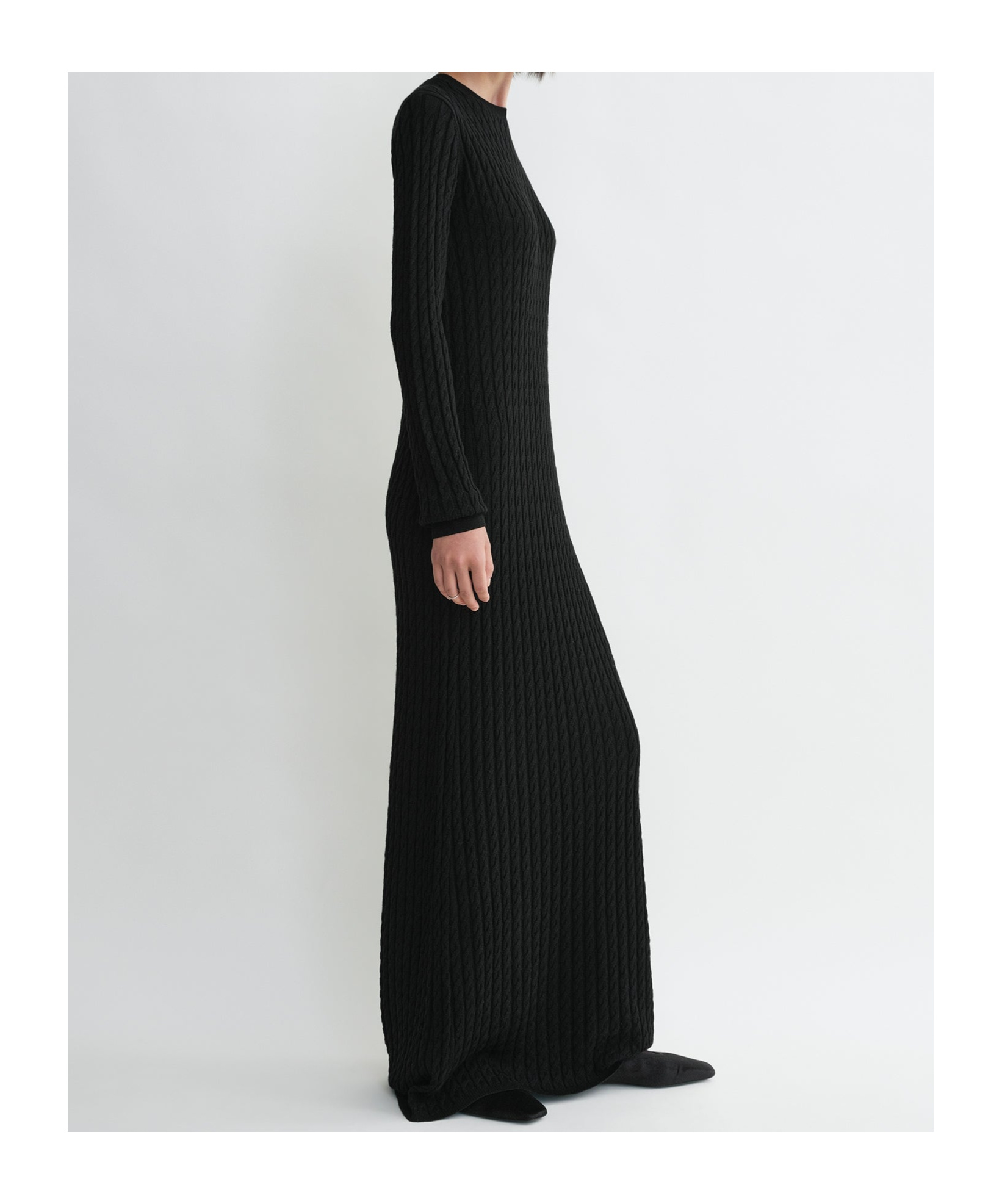 TOTÊME CABLE-KNIT MAXI DRESS 