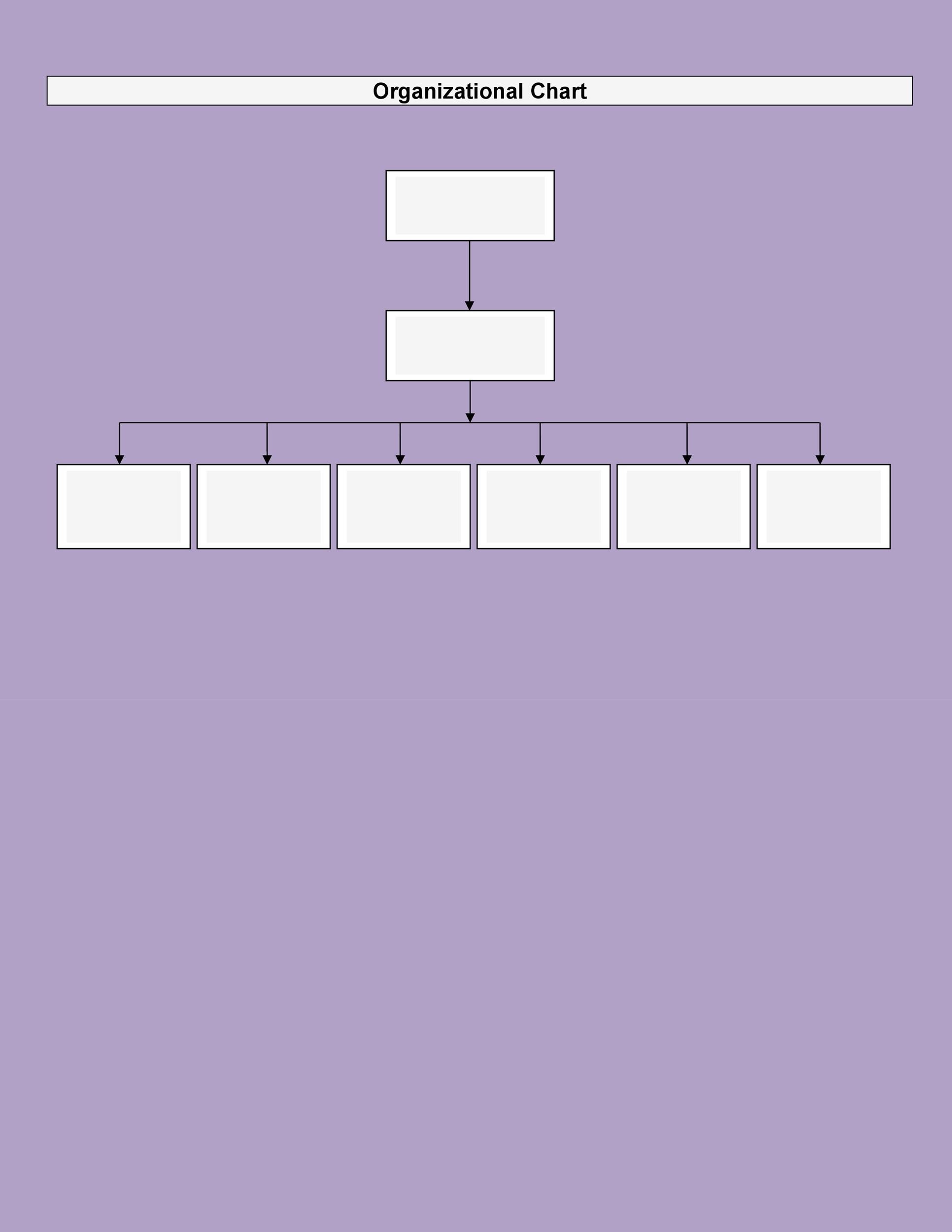 Free Printable Organizational Chart Template