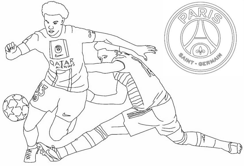 Free Printable Paris Saint-Germain coloring page - Download, Print or ...