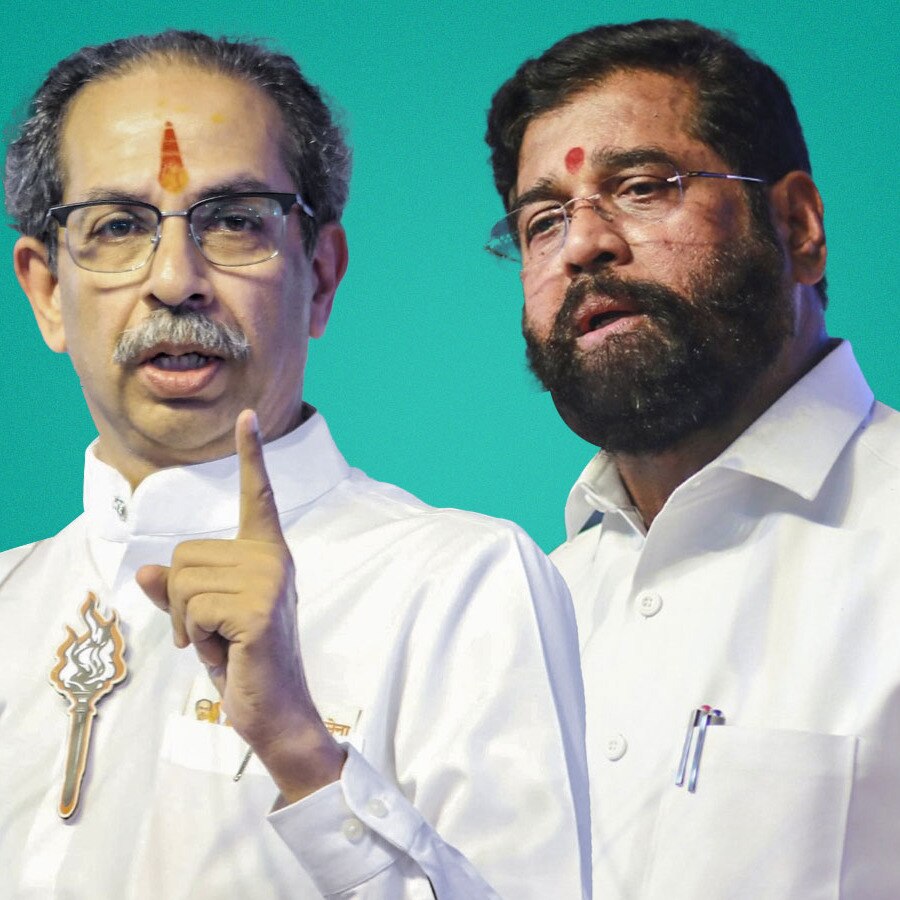 File photos of Uddhav Thackeray and Eknath Shinde