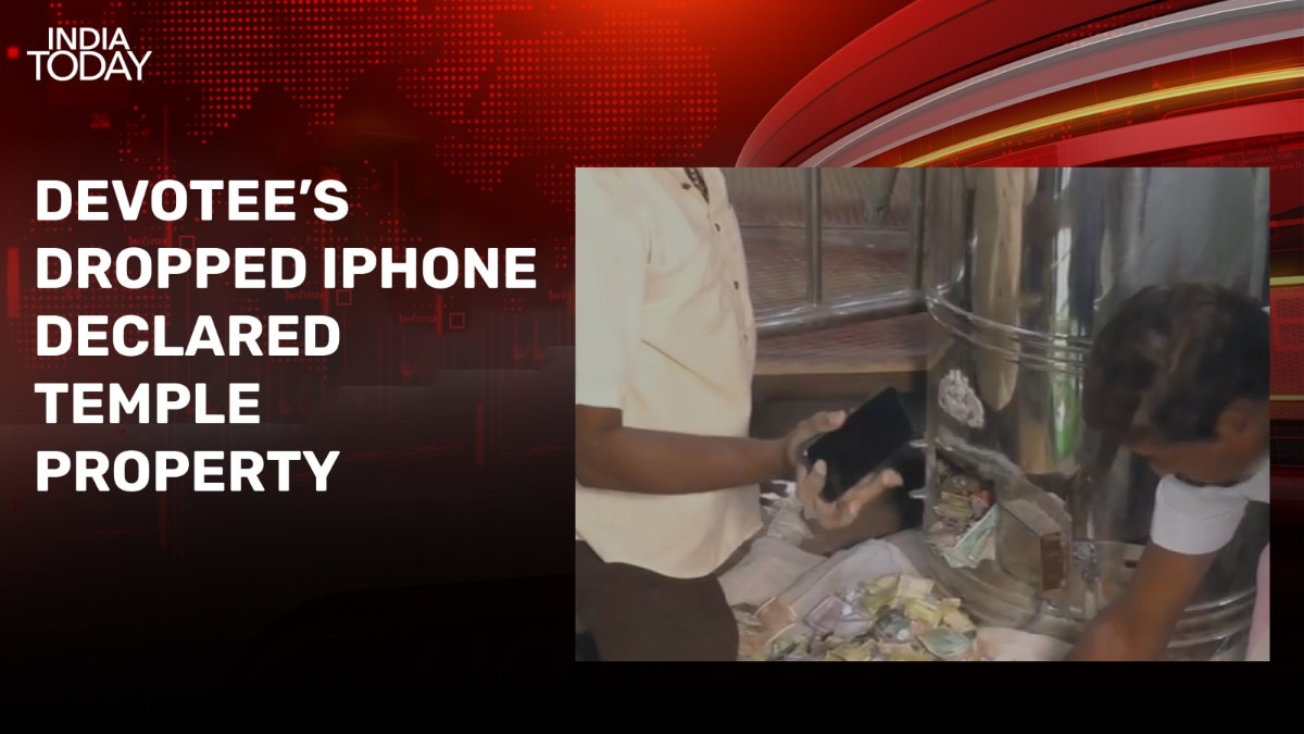 Devotee’s dropped iPhone declared temple property