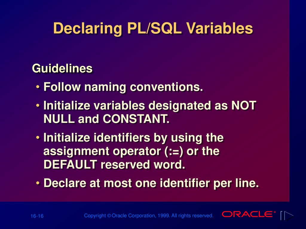 Declaring Variables Schedule: Timing Topic 45 minutes Lecture - ppt ...