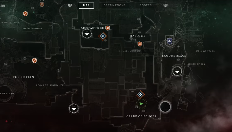 Nessus Lost Sectors Map - Squaw Valley Trail Map