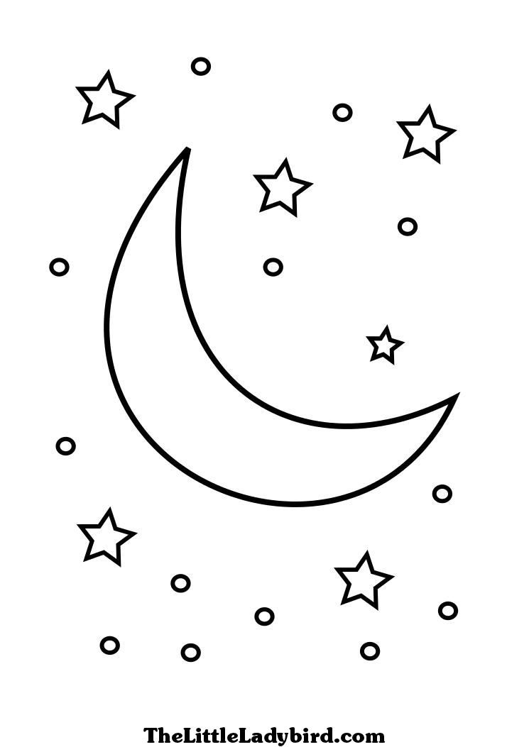 Moon And Stars Drawing at GetDrawings | Free download