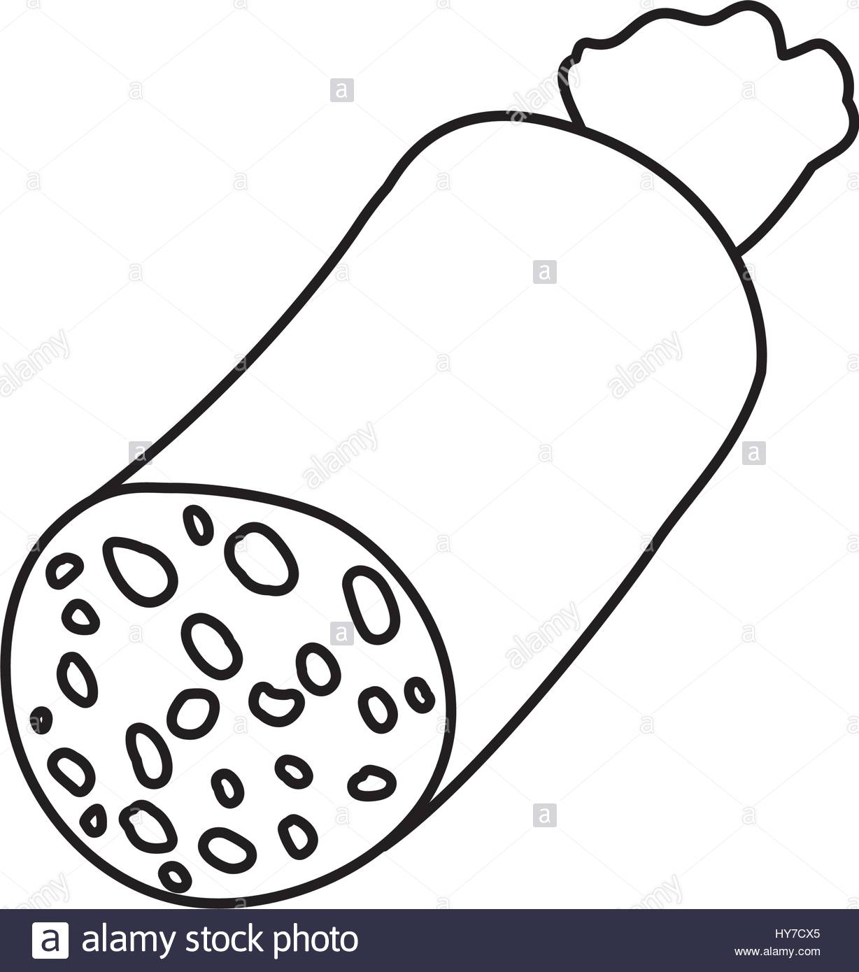 Dibujo De Salami Para Colorear Ultra Coloring Pages Images