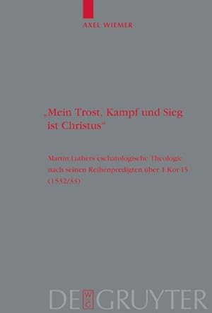 Seller image for Mein Trost, Kampf Und Sieg Ist Christus -Language: german for sale by GreatBookPrices