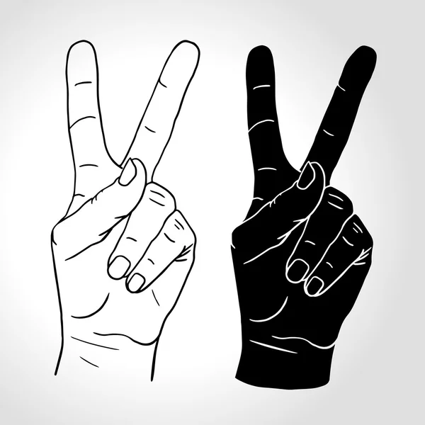 Peace Fingers Sign